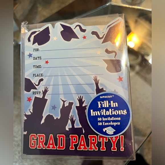 New Graduation Party Set of 50 Blank Invitations - Picture 6 of 6